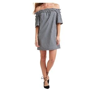 Vineyard Vines Gingham Off Shoulder dress